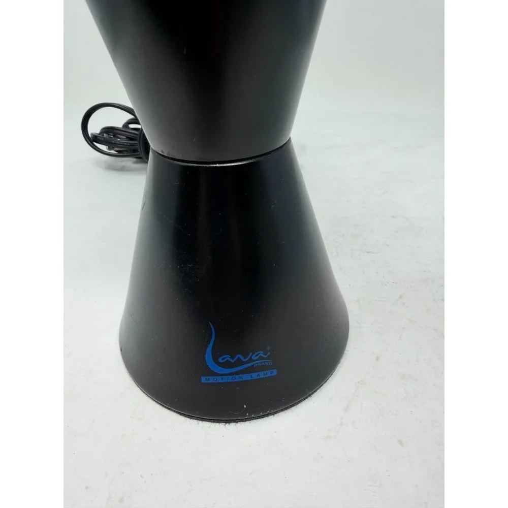 Vintage Lava Lite Premier‎ Lamp Black Blue Liquid Red Wax Tested Working